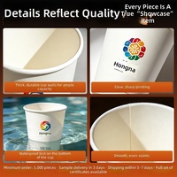 Gobelets en papier personnalisés de 9 oz avec impression de logo pour l'eau, le lait de soja, le café, les boissons et le bubble tea – Vente en gros
