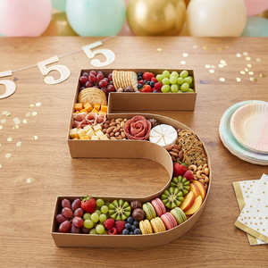 12inch Fillable Cardboard Letters Numbers for Food Fruit Charcuterie Trays Candy Chocolate Gift <b>Box</b> Graduation Anniversary - Product Image 5