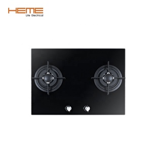 Hot Sale <b>Kitchen</b> Appliances Two Burner Cooker 70cm Tempered Glass Built <b>in</b> Gas Stove for Home - Product Image 1
