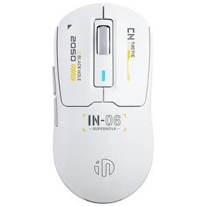 Chuột chơi game <span class=keywords><strong>macro</strong></span> công thái học INPHIC IN06 PAW3395, nhẹ, có dây/không dây <span class=keywords><strong>Bluetooth</strong></span>/2.4G, giao diện USB, dành cho PC/Laptop, sử dụng tay phải - Product Image 1