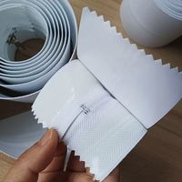 Rouleau de fermeture éclair industrielle double coulissante en plastique et métal, auto-adhésive, résistante à la déchirure, pour tentes et auvents, sur mesure, 5/7 mètres