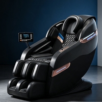 Sillón de Masaje de Lujo con Pantalla LCD Inteligente Totalmente Automático, Sillón Reclinable Eléctrico Shiatsu de Gravedad Cero para Apartamento