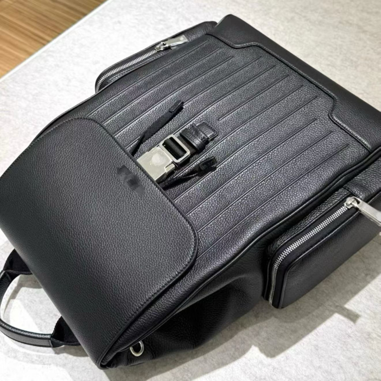 Black second generation full leather