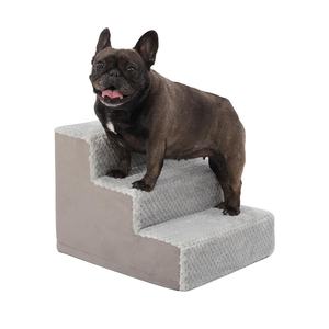 4-Step Hond Trappen Voor Kleine Honden Antislip Bodem Wasbaar Hoes Hoge Bed Bank Effen Patroon Huisdier Bed Voor Katten Reizen - Product Image 1