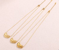 Kalung Liontin Berlian Warna-warni N0666 Fashion, Lapis Emas 18k, Bahan Stainless Steel, Perhiasan Cantik, Kalung Choker Wanita