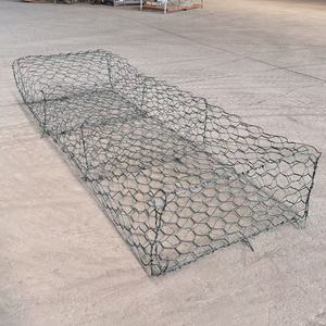 Kotak <span class=keywords><strong>Gabion</strong></span> Kawat Las Tiga Putaran Ukuran 1,5x1x0,5m Berlapis PVC, Keranjang Batu, Jaring Baja Heksagonal, Permeabilitas Tinggi, <span class=keywords><strong>Gabion</strong></span> DIY - Product Image 2
