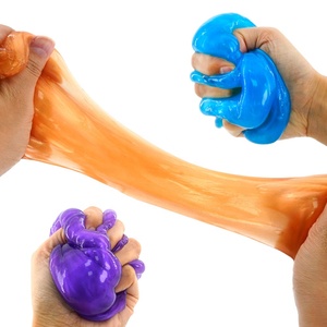 Jouet à presser anti-stress fantaisie 4 couleurs, modèle pieuvre mignonne à faire soi-même, avec slime sensoriel doux - Product Image 4