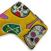 Couvre-chef de golf personnalisé en cuir PU avec nouveau design de broderie Couvre-tête de putter à lame de golf magnétique Couvre-chef de club de golf