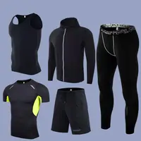 Benutzer definierte Männer Laufen Outdoor-Kleidung Fitness studio Sport Quick Dry Yoga Sommer Fitness Wear Sportswear Jogging Trainings anzug