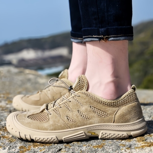 Zapatos para caminar en el agua para hombre, zapatos de pesca transpirables y antideslizantes para exteriores, sandalias de playa de malla, transpirables y antideslizantes - Product Image 1