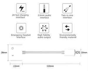 <span class=keywords><strong>Adaptateur</strong></span> <span class=keywords><strong>iPhone</strong></span> de haute qualité, neuf, pour <span class=keywords><strong>iPhone</strong></span> 15/14/13/12/11/<span class=keywords><strong>XS</strong></span> MAX - <span class=keywords><strong>Adaptateur</strong></span> de prise AUX multifonction pour écouteurs - Product Image 5