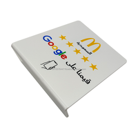 Tarjeta personalizable NFC Google Review 13,56 MHz RFID Soporte de revisión de redes sociales a prueba de agua para soporte de exhibición de pedidos de grifo