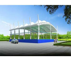 Carpa de Techo para Deportes al Aire Libre, Estructura de Membrana de PVDF PTFE Personalizada, Canchas de Baloncesto y Bádminton, Techo Térmico, Material de Tela para Techos de Edificios - Product Image 3