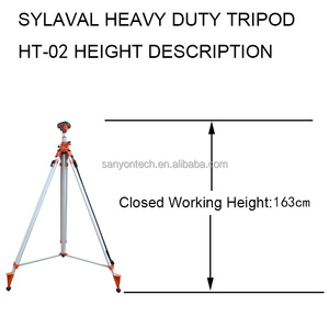 Trípode resistente de elevación de aluminio de <span class=keywords><strong>4</strong></span> <span class=keywords><strong>metros</strong></span> de altura con tubos estables para estación total y láser Roatry - Product Image 3