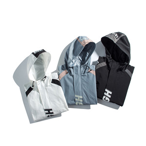 Customized Printing Hooded Zip <strong>Waterproof</strong> Sport Wind Breaker <strong>Jacket</strong> <strong>White</strong> Light Polyester Outdoor Mens Wind Breaker <strong>Jacket</strong> - Product Image 6