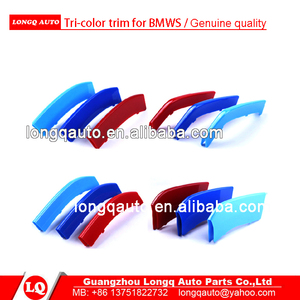 LONGQ AUTO ABS Bande de garniture de calandre tricolore pour M Sport F30/F10/Z4/E89/X5/X6/X3/X4/X1/F15/F16/GT/E70/E90 - Product Image 2