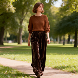 <span class=keywords><strong>Pantaloni</strong></span> da <span class=keywords><strong>Donna</strong></span> <span class=keywords><strong>in</strong></span> Velluto Nuovo Stile 2026, <span class=keywords><strong>con</strong></span> <span class=keywords><strong>Elastico</strong></span> <span class=keywords><strong>in</strong></span> <span class=keywords><strong>Vita</strong></span> e Coulisse, Perfetti per l'Uso Quotidiano e il Pendolarismo - Product Image 5