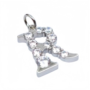 UM Jewelry Classic 925 <b>silver</b> letter Charm Pendant <b>necklace</b> for women children anniversaries wedding gifts and party occasions - Product Image 3