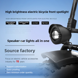 Faro per E-Bike Ricaricabile a Lunga Durata, Personalizzabile, IPX4 con Altoparlante per Tutte le Biciclette Elettriche - Product Image 5