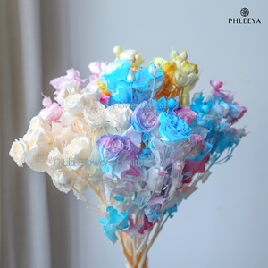 Roses Éternelles Multi-Têtes Haut de Gamme Prêtes à l'Emploi Matériaux DIY pour Artisanat Vente en Gros Bouquets de Roses Faits Main - Product Image 3