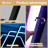 Accessoires de mariage, tunnel lumineux LED blanc RGB pour la décoration de fête de mariage, arche de chemin lumineux néon pour la décoration de mariage
