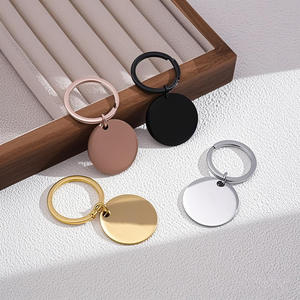 إكسسوارات هدايا مهرجانات مخصصة، حلقة مفاتيح فارغة قابلة للنقش، بطاقات تعريف، علامات أسماء للحيوانات الأليفة، حلقة مفاتيح للحقائب - Product Image 5