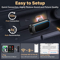 Radio Mobil Android Model Terbaru 2024 dengan Adaptor Wireless Carplay USB dan Lampu Ambient