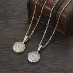 Collier pendentif Hip Hop Zircon Basketball en laiton plaqué or 18 carats avec chaîne corde de 60 cm, bijoux sportifs pour femmes et hommes - Product Image 4