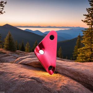 Xingda Boucle de corde triangulaire en alliage d'aluminium Rouge Jaune Bleu Noir, Matériel de fixation réglable pour cordes de vent de tente et de bâche - Product Image 2