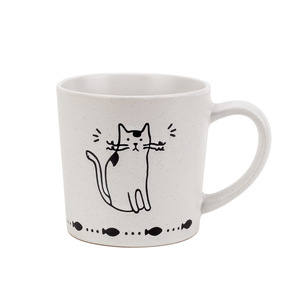 Taza <span class=keywords><strong>de</strong></span> Cerámica Blanca con Diseño <span class=keywords><strong>de</strong></span> Gato Pintado a Mano, Apta para Microondas, para <span class=keywords><strong>Café</strong></span>, Desayuno, Estudiantes, Parejas, Uso Doméstico - Product Image 5