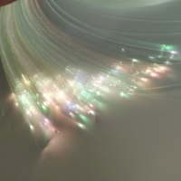 Kit d'éclairage LED à fibres optiques RGBW 238 pièces de 3m/pc 18W avec télécommande RF scintillante et effets sonores pour plafond étoilé de cinéma maison
