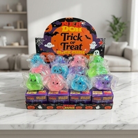 Ensemble de jouets en peluche Halloween à remontée lente, anti-stress, sensoriels, doux à presser, pack cadeau pour enfants et adultes