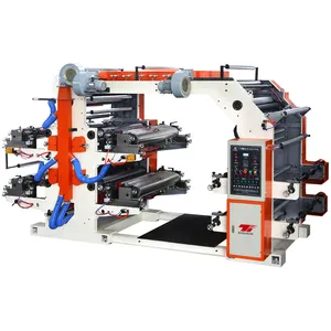 Yt4800 4 Color Automatic High Speed Polybag Plastic Pp Sack Bag Film Roll Flexo Graphic Printing Machine Price