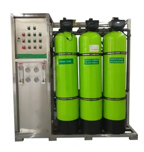 Chaîne complète de traitement de l'eau 1000 lph traitement de l'eau en fibre de verre 1000lph pour la production