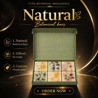 Coffret cadeau de savon artisanal à la rose, 6 barres, OEM ODM, étiquette privée, coffret de savon personnalisé