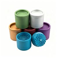 Cendrier et plateau à herbes sèches avec meule à dents de moulin à fleurs, meule sans dents remplaçable, logo personnalisé, coffret cadeau, accessoire pour fumeurs