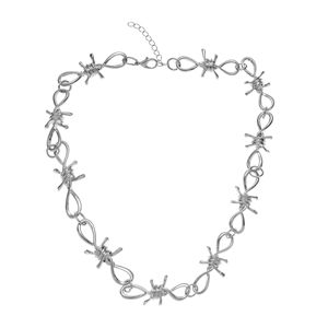 שרשרת גותי הירך הופ קוטרים שרשרת חוט קוץ צ 'אנקי ענק שרשרת מברבל לגברים - Product Image 5