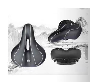 Housse en PU imperméable, selle de vélo <span class=keywords><strong>extra</strong></span> large et confortable, amortissante, ventilée, pour personnes âgées, vélo électrique, vélo de banlieue, VTT - Product Image 2
