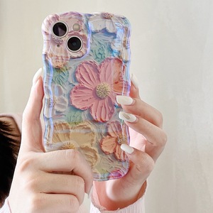 Meilleure vente coloré fleur peinture à l'huile <span class=keywords><strong>coque</strong></span> <span class=keywords><strong>de</strong></span> <span class=keywords><strong>téléphone</strong></span> souple TPU <span class=keywords><strong>coque</strong></span> <span class=keywords><strong>de</strong></span> Protection complète pour Iphone 11 12 13 14 15 - Product Image 4