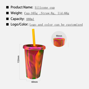 كأس سيليكون 14 أونصة من السيليكون غير قابل للكسر لصنع النبيذ والبيرة والقهوة - Product Image 2