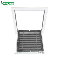 Grille de retour d'air articulée en plastique pour climatisation Hvac Grille de filtre à air de retour en PVC pour ventilation au plafond