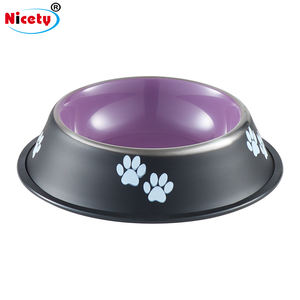 Mangkuk Hewan Peliharaan Ramah Lingkungan dari Baja Tahan Karat dengan Alas Karet Desain Anti-Selip untuk Air Makanan Pakan untuk Anjing Hewan Kecil Perlengkapan Hewan Peliharaan - Product Image 2