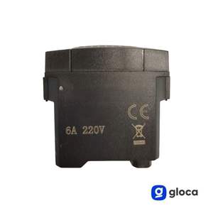 Juego de 2 timbres Gloca de 6A y 220V con diseño moderno, campanas de plástico para la serie Living - Product Image 4