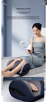 Masseur de pieds et de mollets YMT Z7 Shiatsu, chauffant, infrarouge, physiothérapie, vibrant, massage des tissus profonds, cuir PU confortable