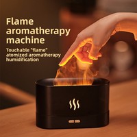 Humidificateur d'air électrique ultrasonique Nordic Flame, silencieux, à forte production de brume, format compact, capacité de 101 à 200 ml, pour la maison et la chambre