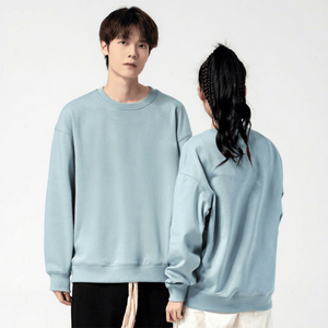 เสื้อสเวตเชิ้ตคอกลมผู้ชาย สีพื้น ทรงปกติ ผ้าฝ้ายถัก 100% สวมใส่สบายๆ สำหรับฤดูใบไม้ร่วง - Product Image 2