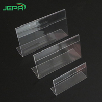 Support de Présentation Personnalisable en Acrylique Transparent pour Étiquettes de Prix de Supermarché