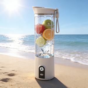 Licuadora Portátil de 550 ml, 150 W, Uso con una Sola Mano, Batería de Larga Duración de 2000 mAh, Recargable por USB, con 6 Cuchillas, para Uso en el Automóvil - Product Image 2