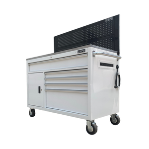 Gabinete de herramientas rodantes de acero inoxidable de 132cm con MOQ bajo, revestimiento de Metal en polvo con soporte OEM personalizado para almacenamiento de herramientas - Product Image 1