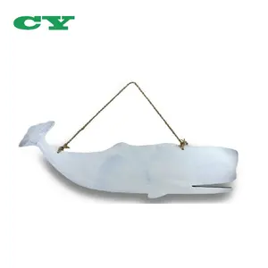 <span class=keywords><strong>Sculture</strong></span> Decorative <span class=keywords><strong>da</strong></span> <span class=keywords><strong>Parete</strong></span> <span class=keywords><strong>in</strong></span> <span class=keywords><strong>Legno</strong></span> Intagliato a Forma di Balena Spermatica per Arredamento Casa - Product Image 3